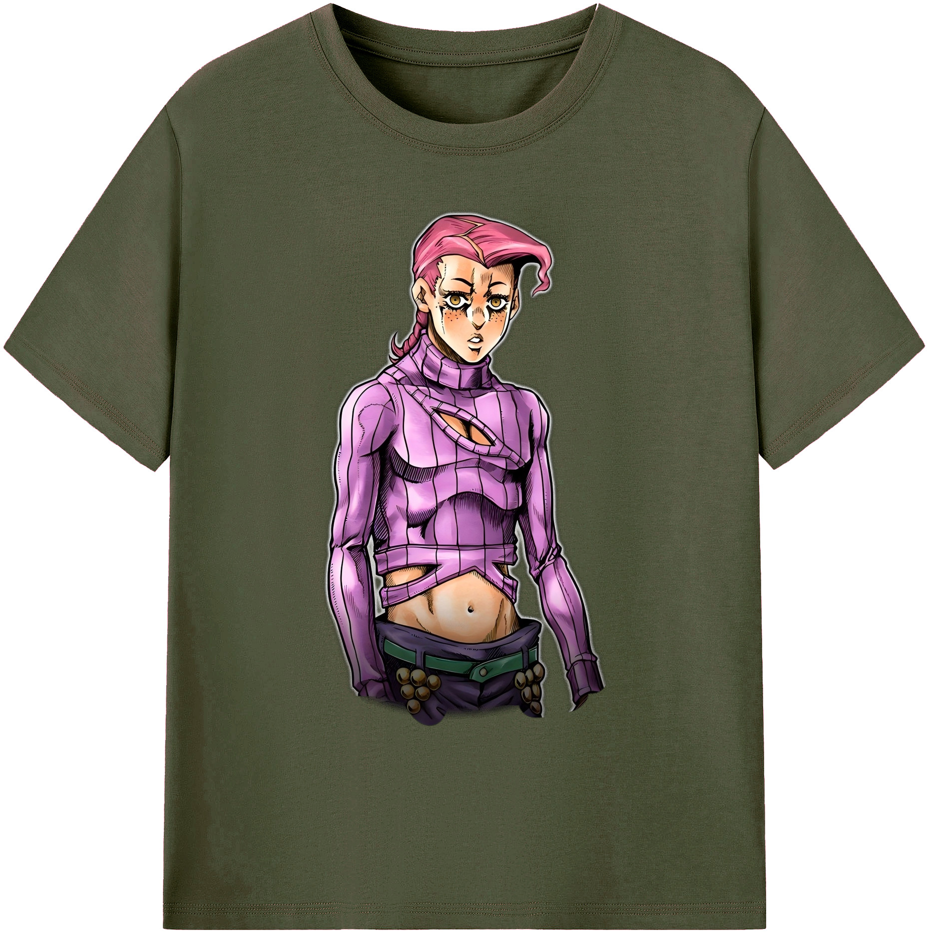 （画像用） ジョジョの奇妙な冒険 ビネガー?ドッピオ JoJo's Bizarre Adventure Vinegar Doppio 綿100％ メンズ半袖Tシャツ｜肌触りやわらか＆通気性